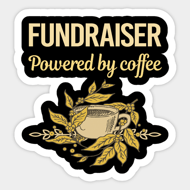 Powered By Coffee Fundraiser Sticker by Hanh Tay